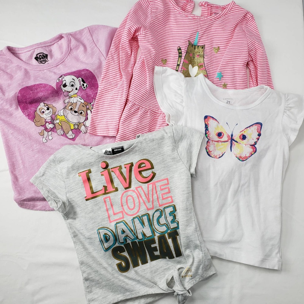 Carter's and Various Other Girls 2T Tops Short Sleeve Pullover #0054